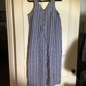 Lake & Dawn Striped Romper M